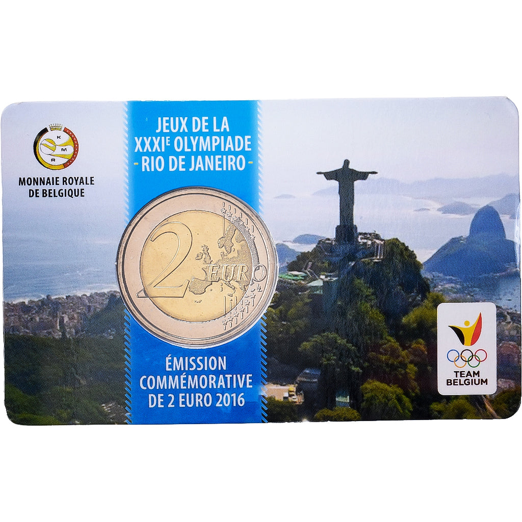 Belgia, 2 Euro, XXXI Olympic Games, Rio de Janeiro, 2016, Royal Belgium Mint