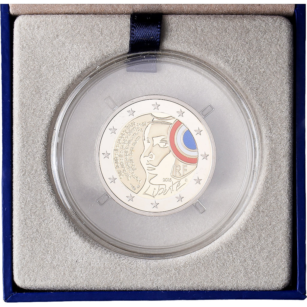 Francia, 2 Euro, Festival of the Federation, Prueba, 2015, MDP, Bimetálico, FDC