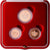 Mónaco, Albert II, Set 1 ct., 2 cts. & 5 cts., Proof, 2005, MDP, Aço Cromado a