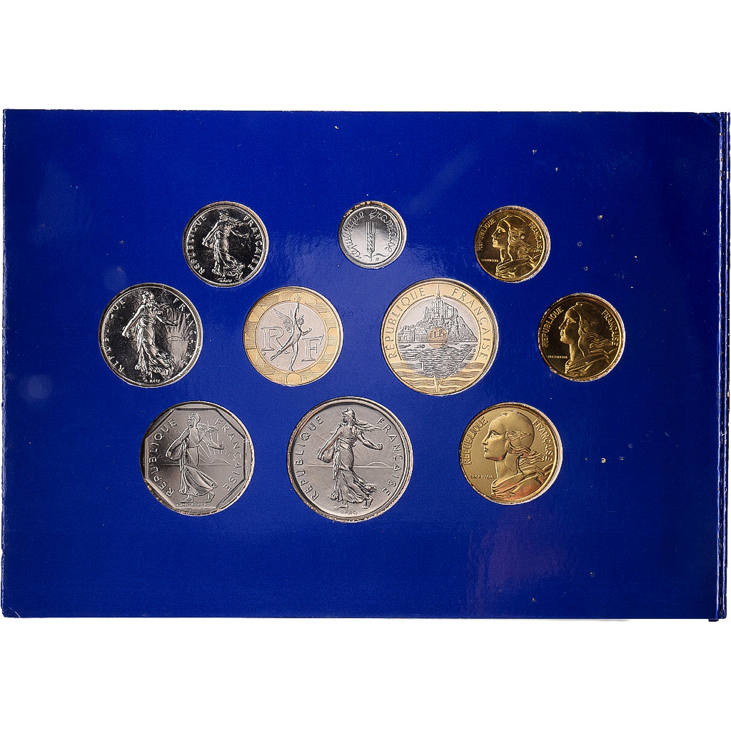 Francia, Coffret 1 c. à 20 frs., 1992, MDP, Série BU, Sin información, FDC