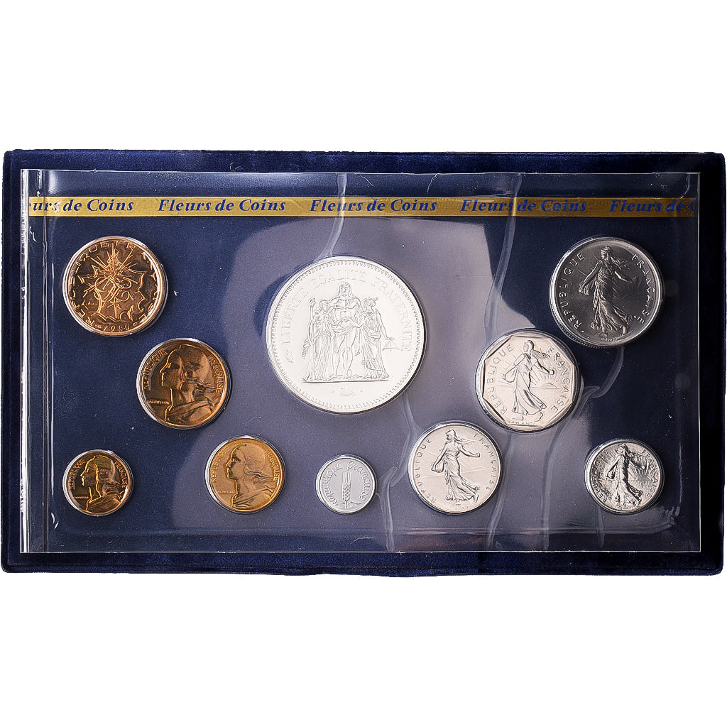 Francja, Coffret 1 c. à 50 frs., 1980, MDP, série FDC, ND, MS(65-70)