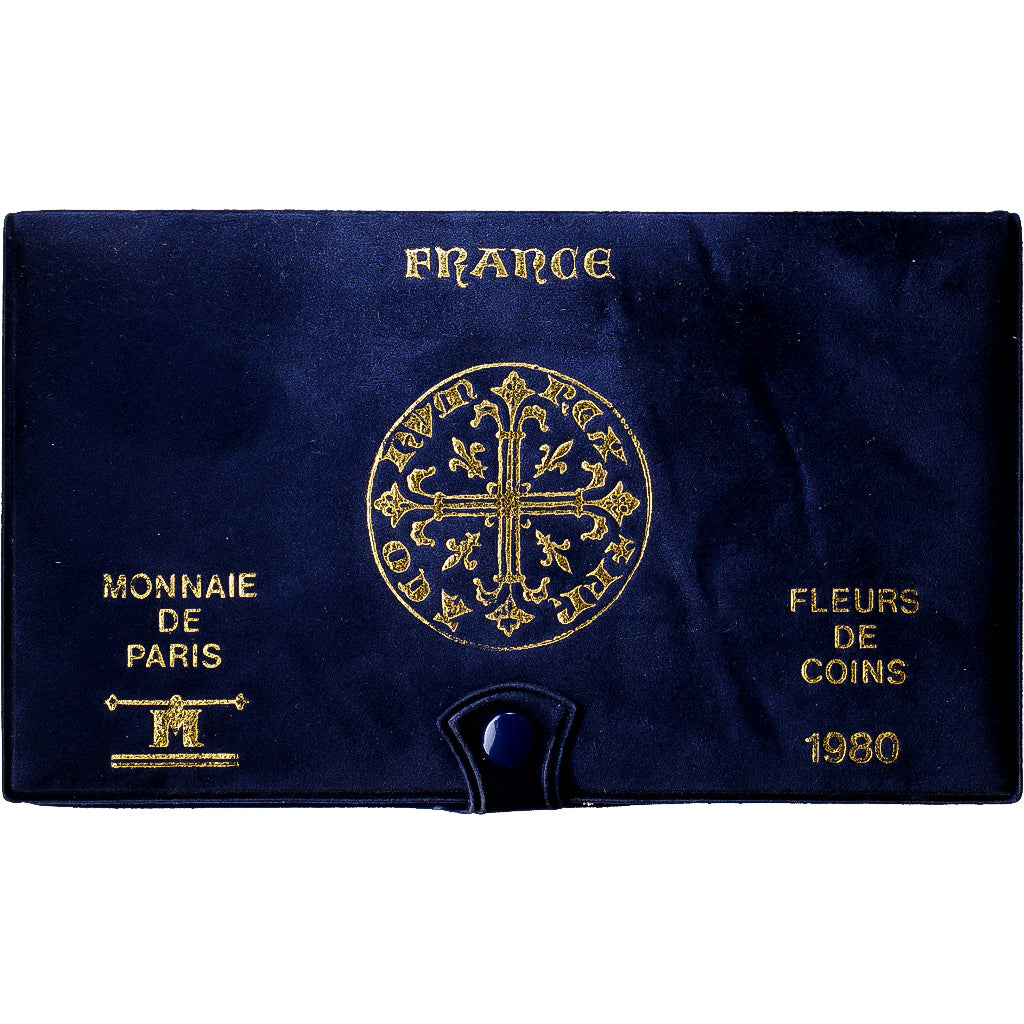 Francja, Coffret 1 c. à 50 frs., 1980, MDP, série FDC, ND, MS(65-70)