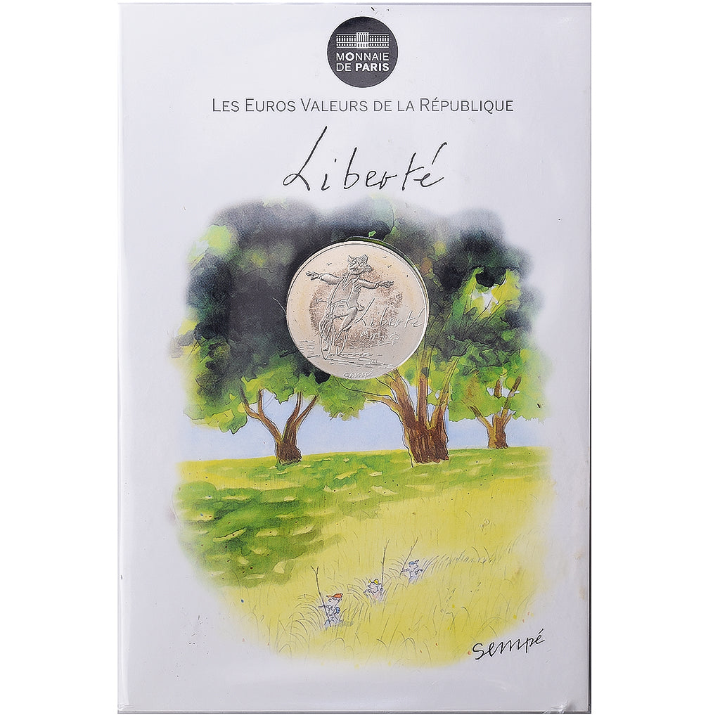 Francia, 10 Euro, Sempé - Été - Liberté, 2014, MDP, Plata, FDC