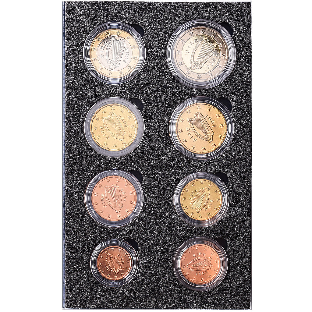 REPUBLIEK IERLAND, Set 1 ct. - 2 Euro, 2004, Dublin, n.v.t., FDC