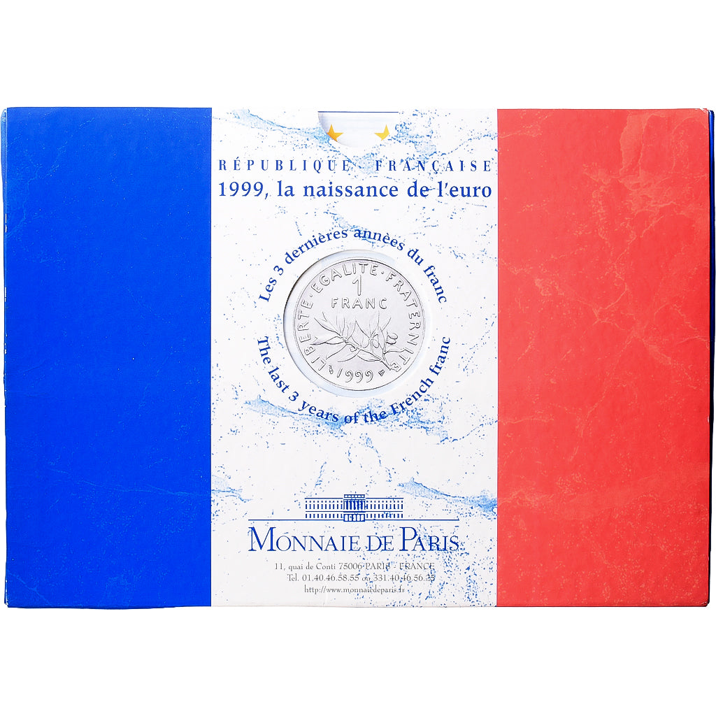 Francia, Coffret 1 c. à 20 frs., Série Française, 1999, MDP, Série BU, N.C.