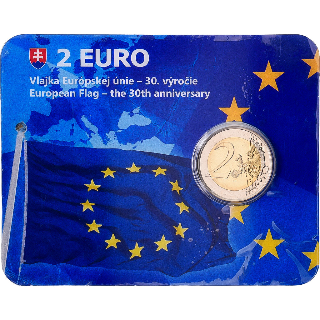 Slovaquie, 2 Euro, Drapeau de l'UE, BU, 2015, Kremnica, Bimétallique, FDC