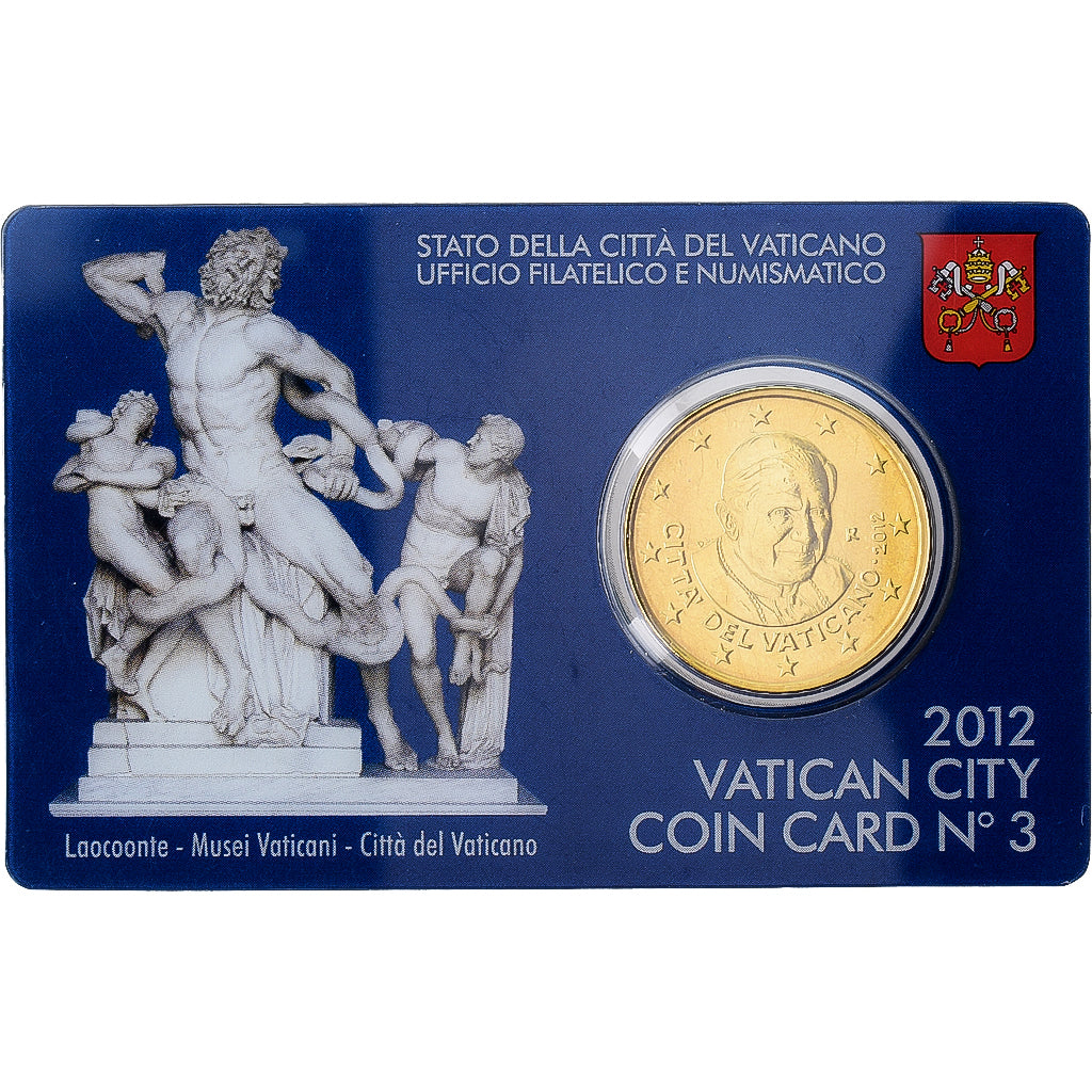 CIDADE DO VATICANO, Pope Benedict XVI, 50 Centimes, 2012, Rome, Nordic gold