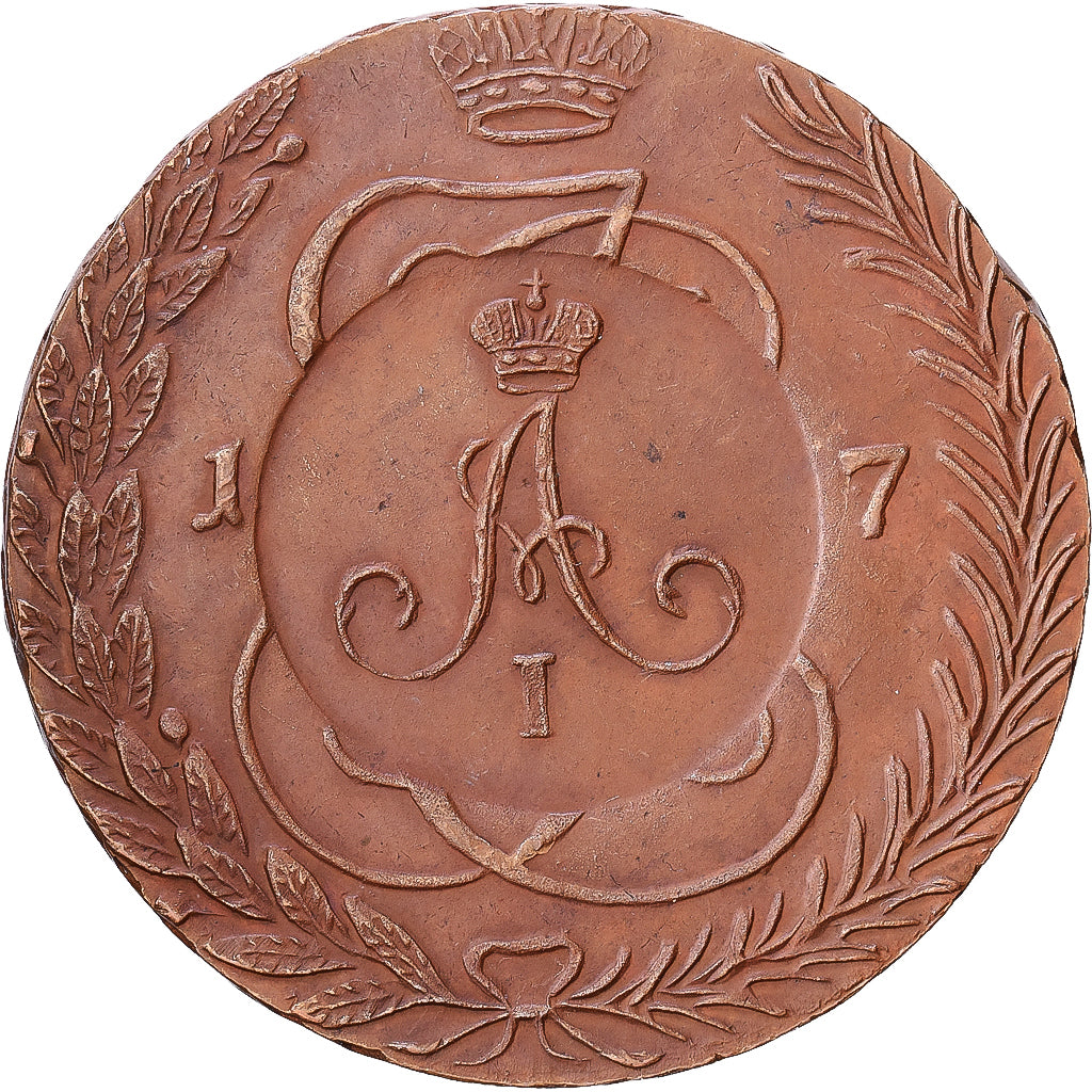 Rusland, Alexander I, 10 Kopeks, 1809, Feodosia, Novodel, Bronzen, ZF