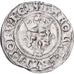 France, Charles VI, Gros dit "Florette", 1417, Tours, Billon, TB, Duplessy:387