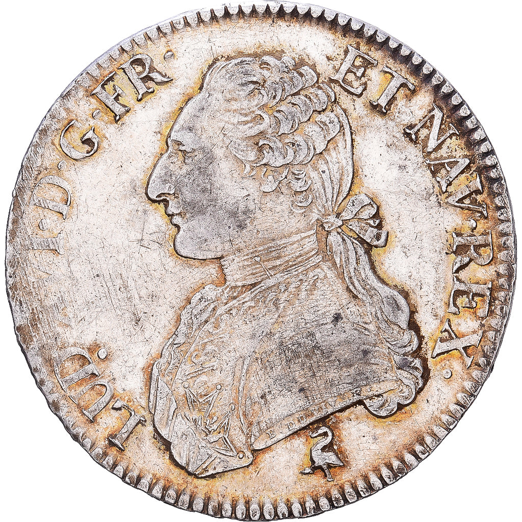 France, Louis XVI, Écu aux branches d'olivier, 1790, Paris, Argent, TTB+