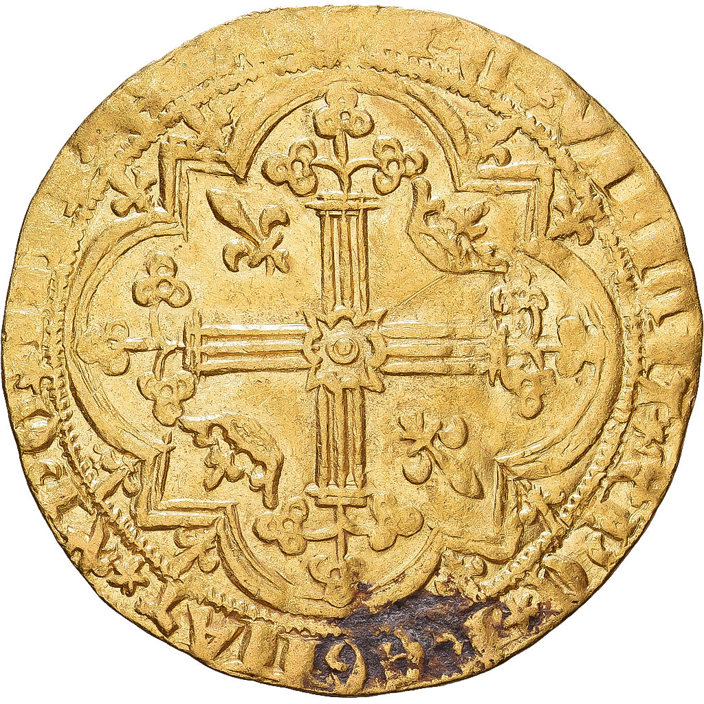 France, Charles V, Franc à pied, 1365, Gold, EF(40-45), Duplessy:360A