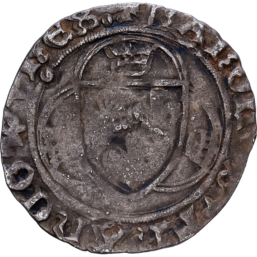 Frankrijk, Charles VIII, Gros à la Couronne, 1488, Rouen, Billon, FR