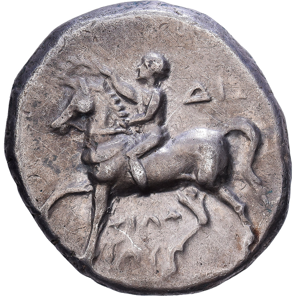 Calabre, Nomos, 272-240 BC, Tarentum, Argent, TB+, HN Italy:1024