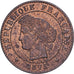 Frankrijk, 1 Centime, Cérès, 1875, Paris, Bronzen, ZF, Gadoury:88