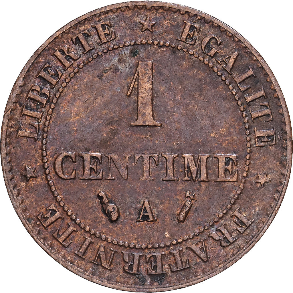 Frankrijk, 1 Centime, Cérès, 1892, Paris, Bronzen, ZF, Gadoury:88
