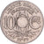 França, 10 Centimes, Lindauer, 1929, MDP, Fautée non perforée, Cupronickel