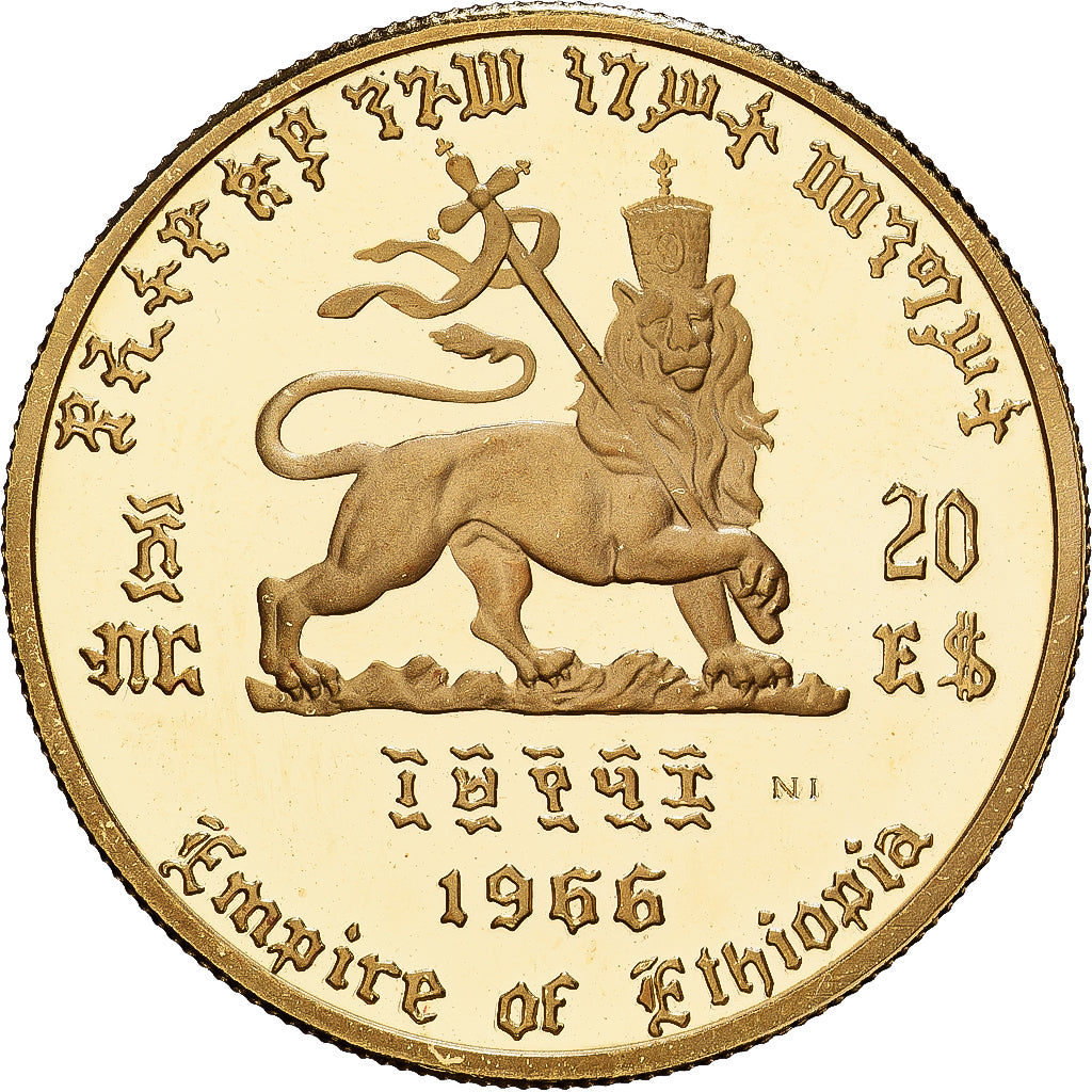 Ethiopia, Haile Selassie I, 20 Dollars, 75th Anniversary of Birth and 50th