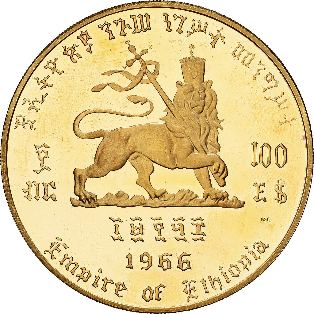 Äthiopien, Haile Selassie I, 100 Dollars, 75th Anniversary of Birth and 50th