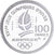 Francia, 100 Francs, 1992 Olympics, Albertville, Pierre de Coubertin, 1991, MDP