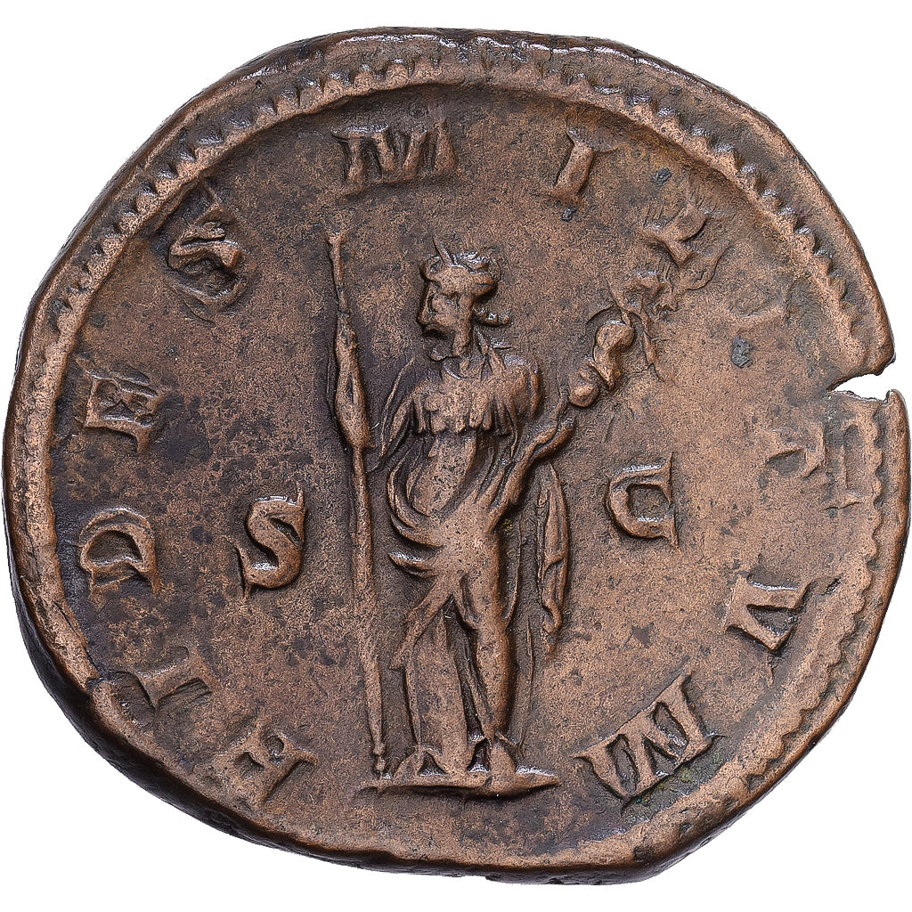 Roman Empire, Philip I, Sestertius, 244-249, Rome, Brązowy, AU(50-53), RIC:173
