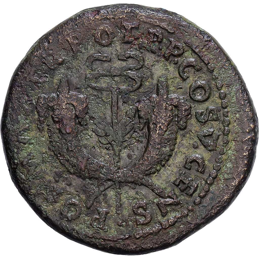 Roman Empire, Vespasian, Dupondius, 74, Rome, Bronze, SS, RIC:756