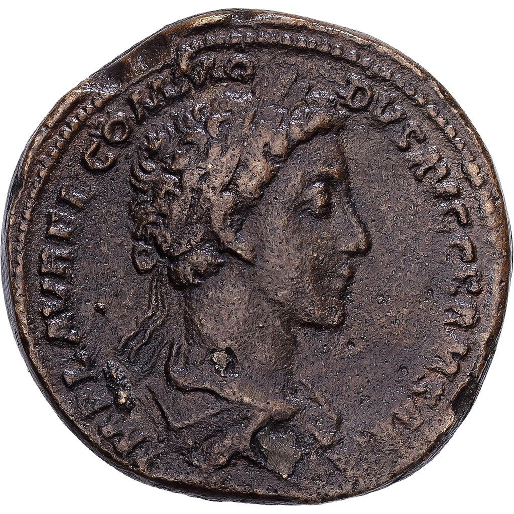 Empire romain, Commode, Sesterce, 177, Rome, Bronze, TTB