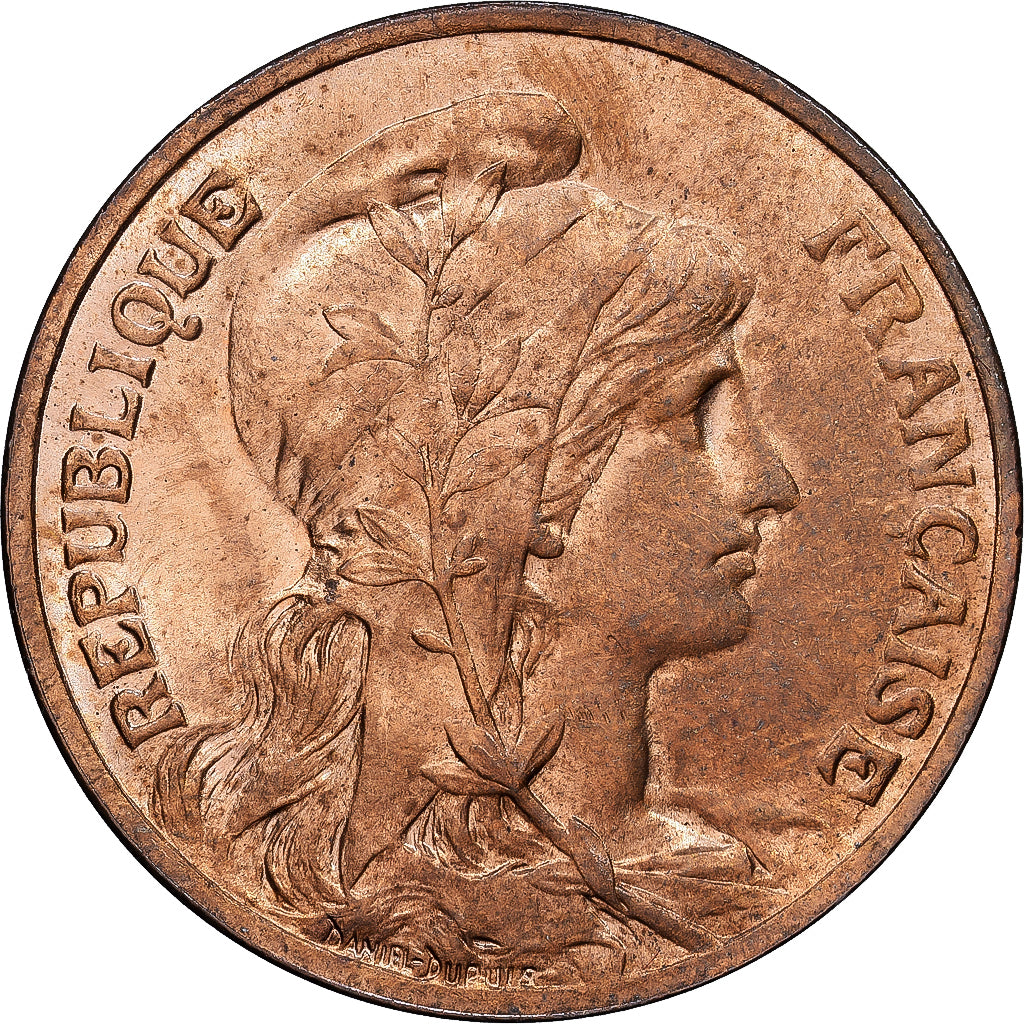 Frankreich, 10 Centimes, Daniel-Dupuis, 1901, MDP, Bronze, UNZ, Gadoury:277