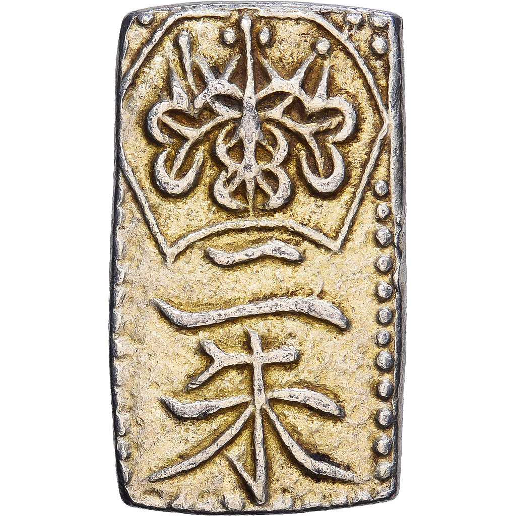 Japan, Tempo, 2 Shu, Nishu Gin, 1832-1858, Electrum, EF(40-45)