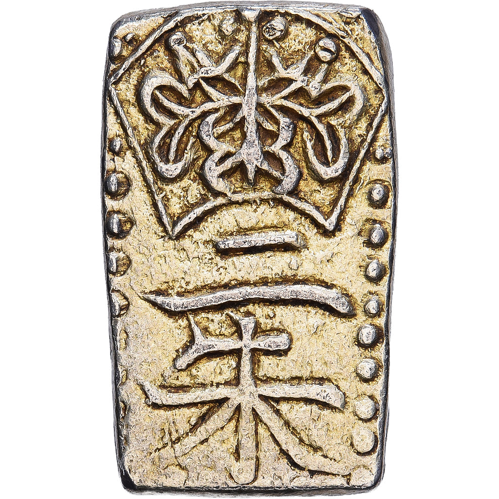 Japan, Tempo, 2 Shu, Nishu Gin, 1832-1858, Electrum, EF(40-45)