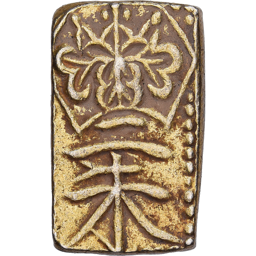 Japon, Tempo, 2 Shu, Nishu Gin, 1832-1858, Electrum, TB+