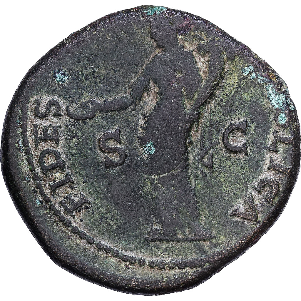 Roman Empire, Vespasien, Dupondius, 77-78, Lugdunum, Bronze, TB, RIC:1210