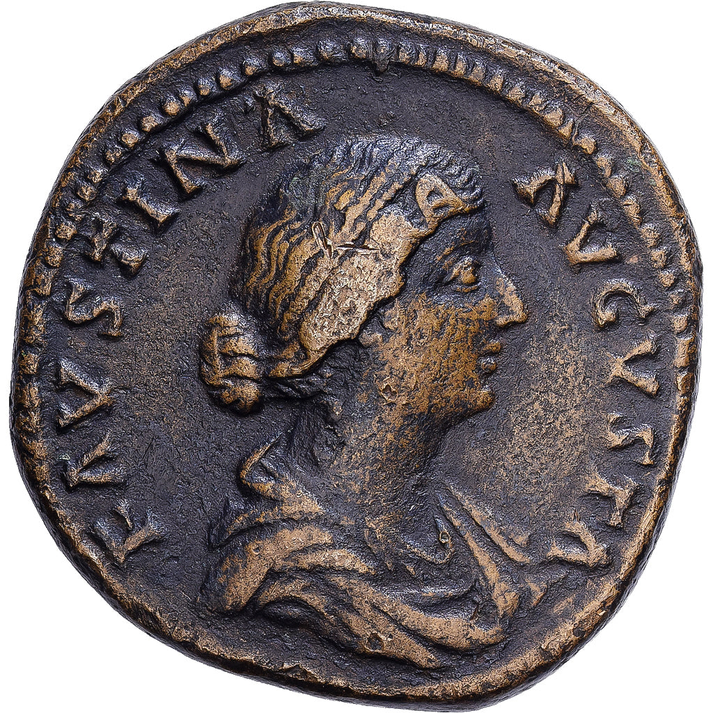 Roman Empire, Faustina II, Sesterce, 161-176, Rome, Bronze, TTB, RIC:1654