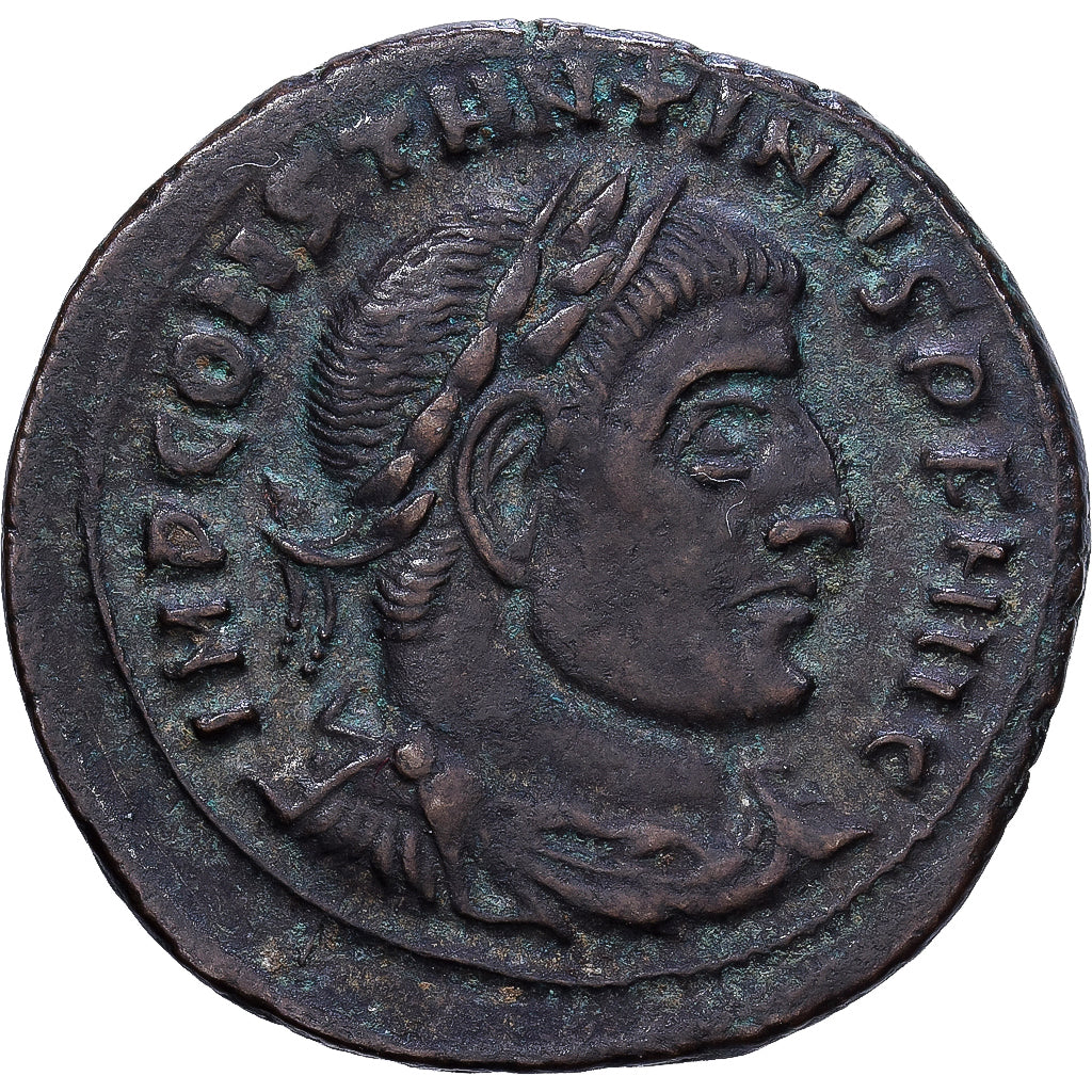 Roman Empire, Constantine I, Nummus, 317, Aquileia, Bronzo, BB, RIC:4