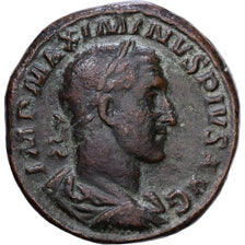 Roman Empire, Maximinus I Thrax, Sestertius, 235-236, Rome, Bronzen, FR+