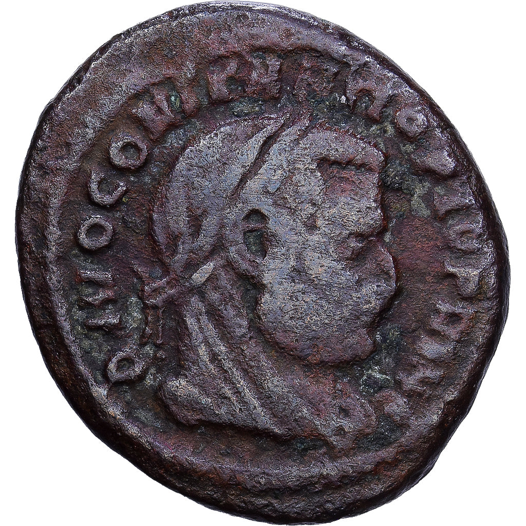 Roman Empire, Constantius Chlorus, Half Follis, 317-318, Rome, Rzadkie