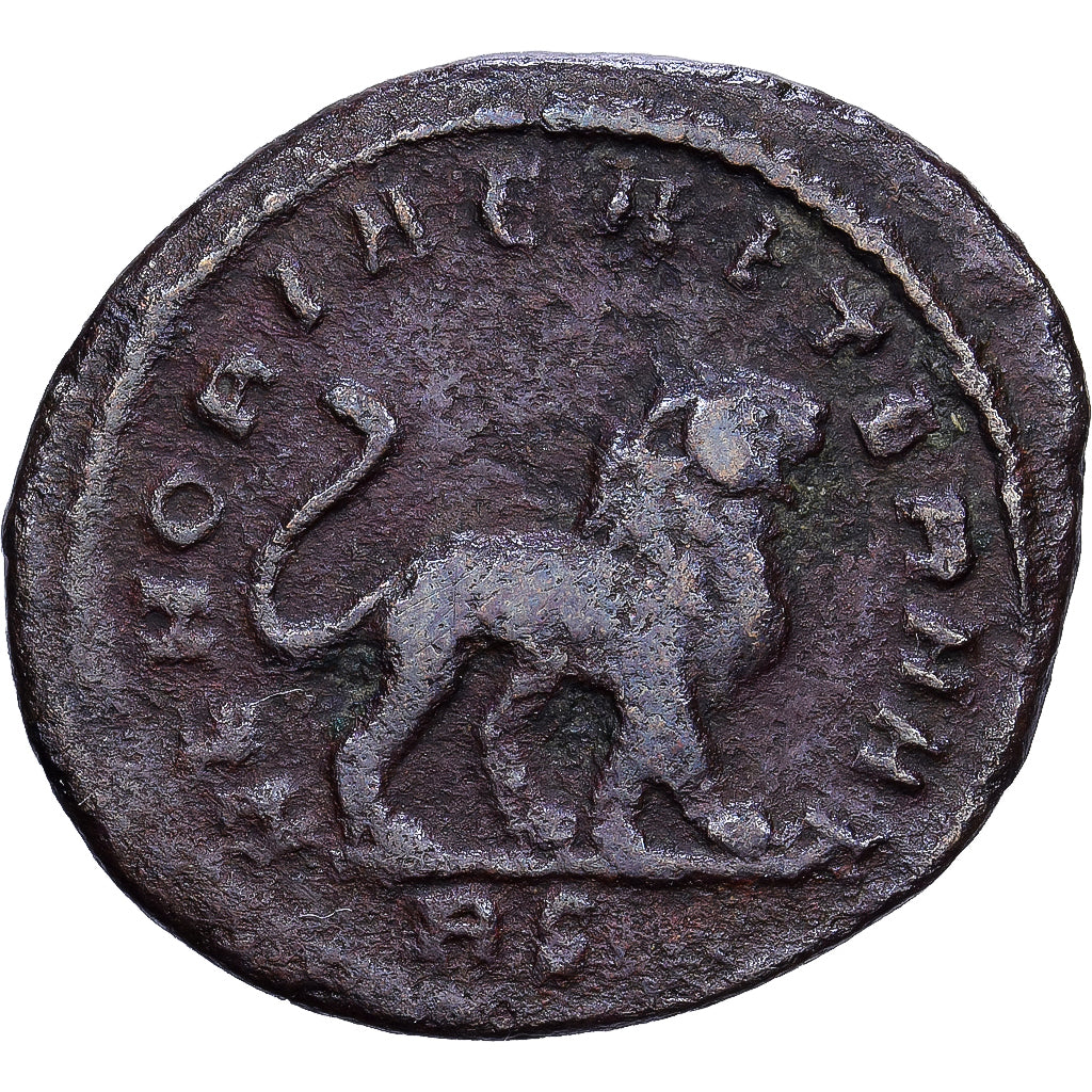 Roman Empire, Constantius Chlorus, Half Follis, 317-318, Rome, Rzadkie