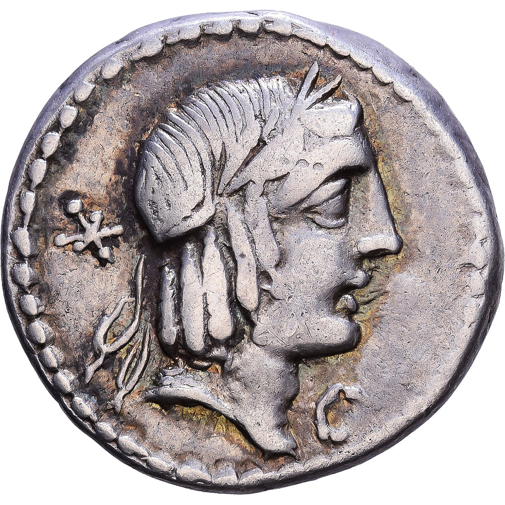 Roman Republic, Calpurnia, Denarius, 90 BC, Rome, Zilver, ZF, Crawford:340/1