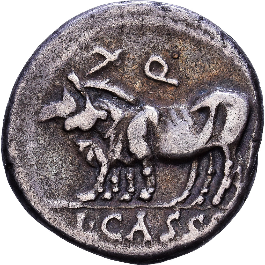 Roman Republic, Cassia, Denarius, 102 BC, Rome, Zilver, ZF, Crawford:321/1