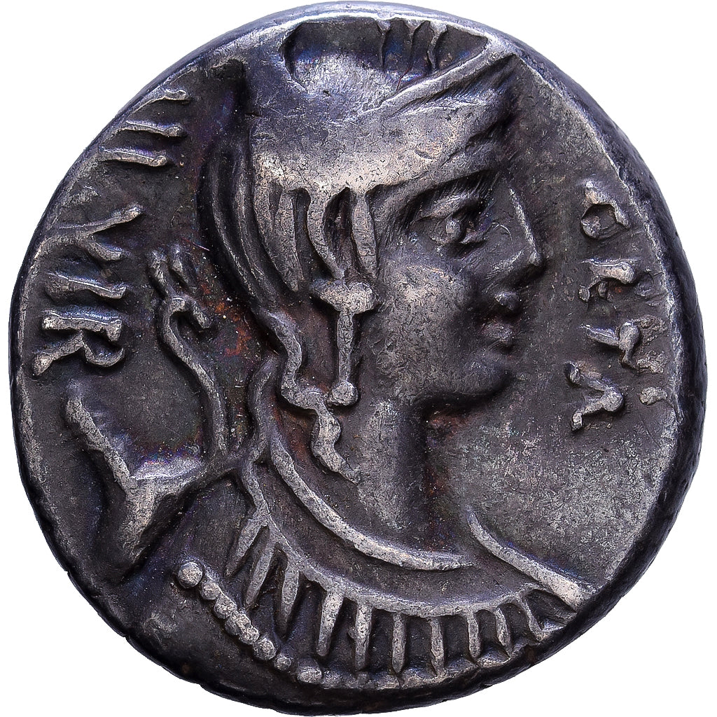 Roman Republic, Hosidia, Denarius, 68 BC, Rome, Plata, MBC+, Crawford:407/2