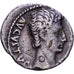 Roman Empire, Augustus, Denarius, 15-13 BC, Lyon - Lugdunum, Prata, EF(40-45)