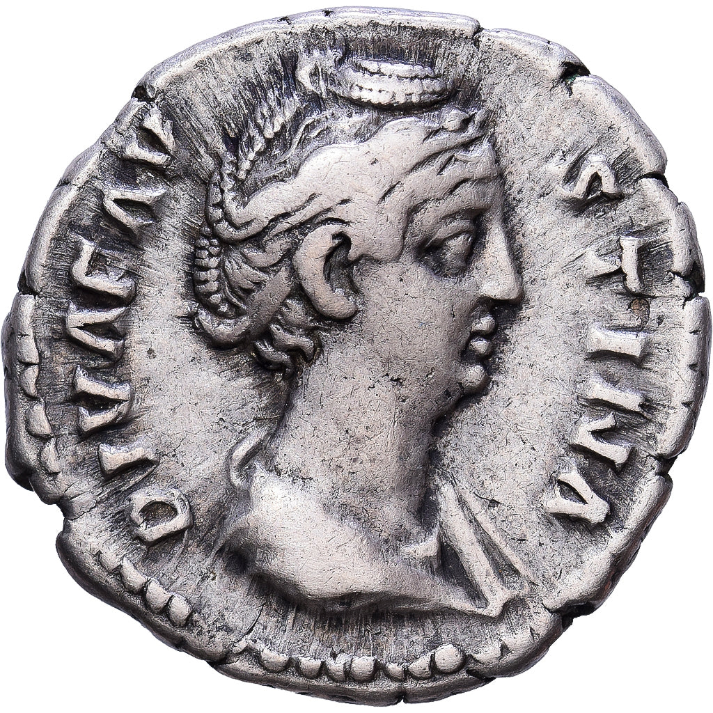 Roman Empire, Faustina I, Denarius, 141, Rome, Prata, EF(40-45), RIC:384a
