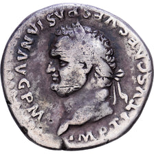 Roman Empire, Titus, Denarius, 80, Rome, Srebro, VF(30-35), RIC:116