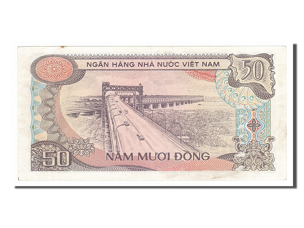 Geldschein, Viet Nam, 50 D<ox>ng, 1985, SS+