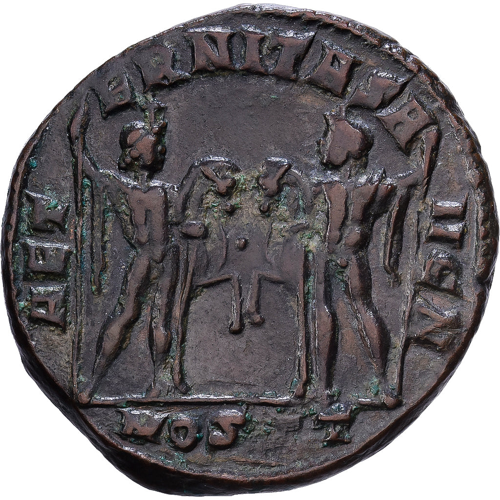 Roman Empire, Maxentius, Follis, 309-312, Ostia, Bronze, EF(40-45)