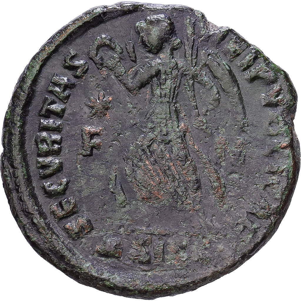 Roman Empire, Valentinian I, Nummus, 367-375, Siscia, Bronze, EF(40-45), RIC:15a