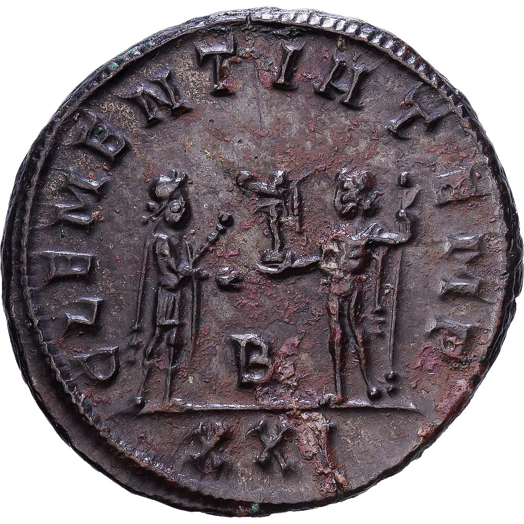 Roman Empire, Diocletianus, Antoninianus, 285-287, Siscia, Zilver, PR, RIC:252