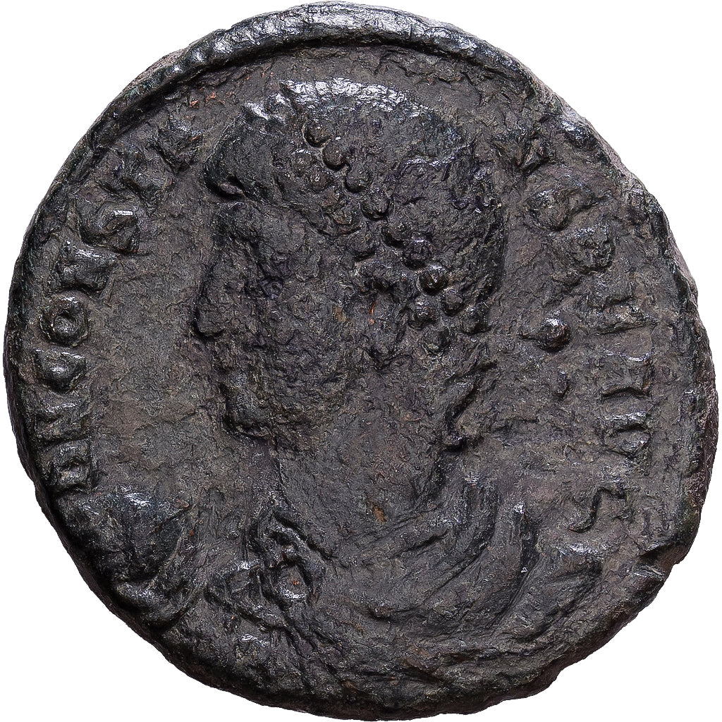 Roman Empire, Constans, Follis, 348-350, Thessalonica, Bronze, S+, RIC:118