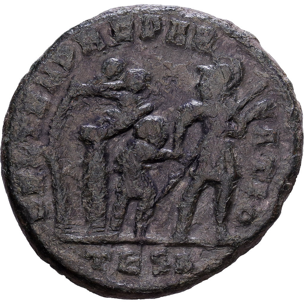 Roman Empire, Constans, Follis, 348-350, Thessalonica, Bronze, S+, RIC:118