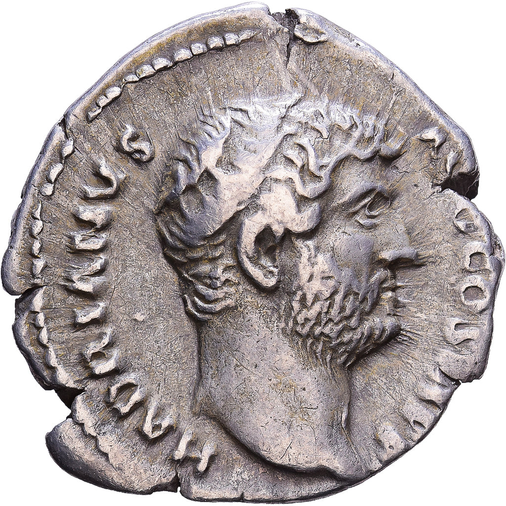 Roman Empire, Hadrius, Denarius, 136, Rome, Zilver, ZF+, RIC:2240