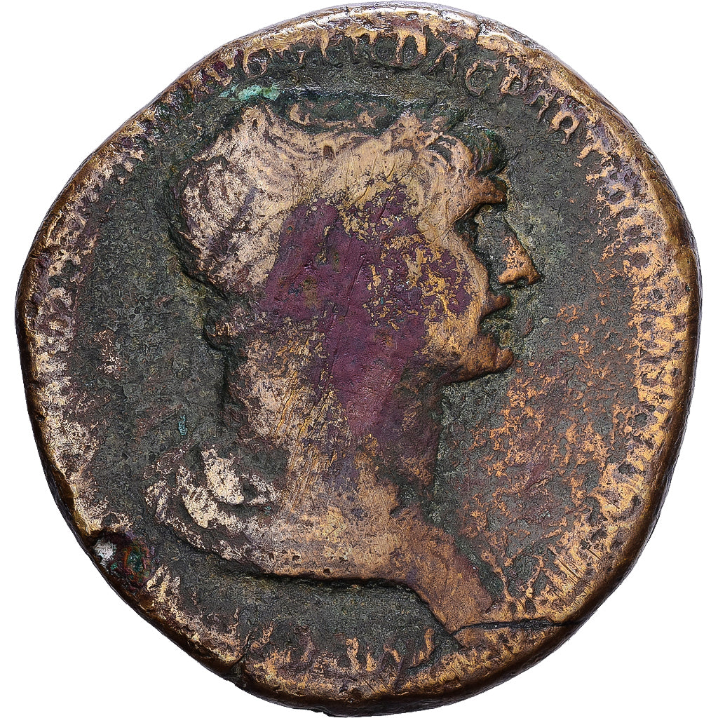 Empire romain, Trajan, Sesterce, 114-117, Rome, Bronze, TB, RIC:667